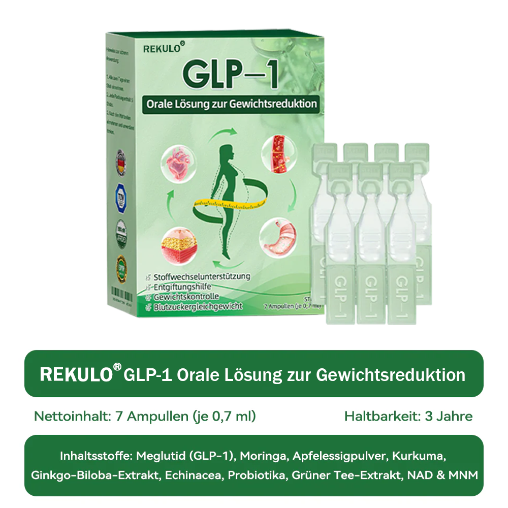 🥰𝐎𝐟𝐟𝐢𝐳𝐢𝐞𝐥𝐥𝐞𝐫 𝐒𝐭𝐨𝐫𝐞 | Rekulo® 𝐆𝐋𝐏-𝟏 𝐒𝐈𝐗 𝐈𝐍-𝐎𝐍𝐄 𝐇𝐞𝐚𝐥𝐭𝐡 𝐒𝐨𝐥𝐮𝐭𝐢𝐨𝐧 𝐎𝐫𝐚𝐥 𝐋𝐢𝐪𝐮𝐢𝐝 💥 𝐅ü𝐫 𝐅𝐞𝐭𝐭𝐥𝐞𝐢𝐛𝐢𝐠𝐤𝐞𝐢𝐭, 𝐤𝐚𝐫𝐝𝐢𝐨𝐯𝐚𝐬𝐤𝐮𝐥ä𝐫𝐞 𝐆𝐞𝐬𝐮𝐧𝐝𝐡𝐞𝐢𝐭, 𝐃𝐢𝐚𝐛𝐞𝐭𝐞𝐬, 𝐒𝐜𝐡𝐥𝐚𝐟𝐚𝐩𝐧𝐨𝐞, 𝐆𝐞𝐥𝐞𝐧𝐤𝐩𝐫𝐨𝐛𝐥𝐞𝐦𝐞 𝐮𝐧𝐝 𝐦𝐞𝐡𝐫 𝐍𝐮𝐫 𝐞𝐢𝐧𝐞 𝐃𝐨𝐬𝐢𝐬 𝐩𝐫𝐨 𝐓𝐚𝐠, 𝐬𝐢𝐜𝐡𝐭𝐛𝐚𝐫𝐞 𝐕𝐞𝐫ä𝐧𝐝𝐞𝐫𝐮𝐧𝐠𝐞𝐧 𝐢𝐧 𝟕 𝐓𝐚𝐠𝐞𝐧